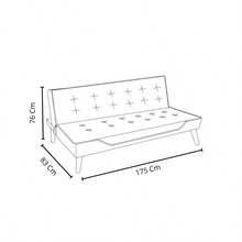 Sofá Cama Gris Oscuro Taipei - Negro - Ver 5