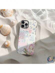 Flower Coastal Italy Collage Phone Case Cute Coastal Coquette Aesthetic Summer Cases Cover Compatible With IPhone 17 Pro Max 16e 15 Plus 14 13 Pro Max 12 11 - 款式3(1pc) - 查看 1