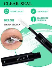 Lashsun 5pcs Eyelash Bond And Seal Waterproof Eyelash Extension Eyelash Cluster Glue, 2-In-1 Eyelash Cluster Eyelash Glue DIY Eyelash Extension At Home (Bonding And Sealing, 10ML) - Black - View 5