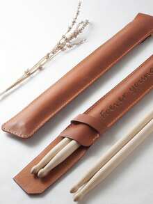 1pc Customized Personalized Drum Stick PU Material Drum Stick Storage Bag, Customizable Content, Personalized Drum Stick Musical Instrument Accessory PU Storage Bag, Band Gift, Musician Gift (Drum Sticks Not Included), Bohemian Style - Multicolor - View 3