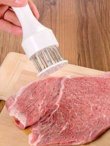Edelstahl Fleischklopfer für Schwein, Rind, Hühnchen, tragbarer manueller Fleischklopfer ohne Strom zum Aufweichen von Fleisch in der Küche. - Verschiedenfarbig - Übersicht 3