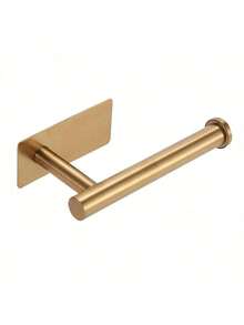 1pc No Drill Self-Adhesive Stainless Steel Towel Bar - Multicolor - View 6