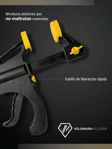 Prensa Sargento Carpinteria Ajuste Rapido 12 In Doble 4 Pzs Herramienta Para Madera - C - Ver 5