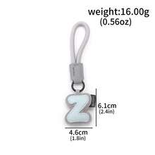 1pc Creative PU Leather 26 English Letter Keychain Pendant, Minimalist Couples Car Bag Key Chain Accessory Gift - Multicolor - View 34