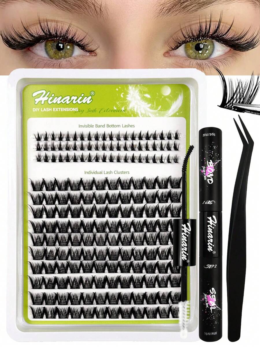 180 Pcs Bottom Lashes + Individual Lashes Kit With Lash Bond & Lash Seal And Tweezers Wispy Mixed Length DIY Eyelash Extension D Curl Clusters Lashes Eyelashes Extension Natural False Eyelashes Lash Clusters,Eyelash Clusters,Individual Eyelashes,Lashes,Fake Lashes