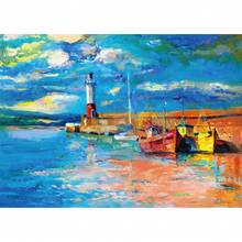 MaxRenard Rompecabezas Piezas 150 Piezas Tubo de Ensayo Juego Portátil Perfecto para Decoración del Hogar y Regalo de Relajación L6XV - Faro - Ver 16