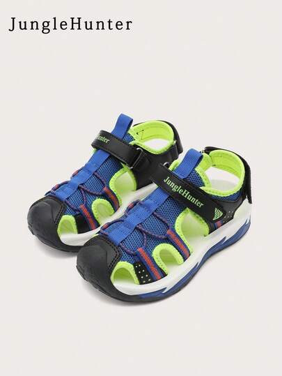 JungleHunter 1 Pair Kids Sports Sandals, Closed Toe Sandals, For Little Kids & Big Kids, Lightweight & Comfortable, Fashion Versatile, Suitable For Boys & Girls Daily Casual And Outdoor Sports, Summer Beach Shoes, Suitable For All Seasons