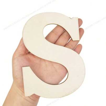 36pcs 6-Inch Unfinished Wooden Letters & Numbers, Craft Alphabet Home Decor, Room Decor, Party Decor