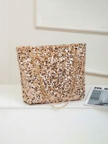 Túi xách dạ hội đính sequin dành cho nữ, túi đeo chéo đính sequin lấp lánh với dây đeo vai điều chỉnh được, túi đeo vai/đeo chéo, túi dây xích đính sequin, túi dự tiệc sang trọng, túi xách thời trang, phụ kiện, phụ kiện dạ hội, dành cho người yêu thời trang, hoàn hảo cho tiệc tùng, đám cưới, dạ hội, hàng ngày, bữa tối/tiệc chiêu đãi, quà cưới lý tưởng, quà tặng tiệc tùng, quà sinh nhật, quà tặng ngày Valentine. - Nhiều màu - Xem 6