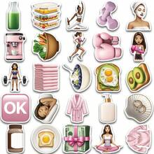 50pcs Self-Discipline Gym Sports Stickers, Decorate Mobile Phones, Laptops, Notebooks, Waterproof Stickers - Multicolor - View 4