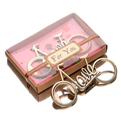 1 Set/12 Sets Bicycle Bottle Opener, Suitable For Wedding Party Favors, Family Gathering Gifts, Wedding Guest Gifts, Birthday Party Gifts, DIY Small Gifts, Valentine's Day Gifts, Christmas Gifts, Gifts For Cycling Enthusiasts, Gifts For Friends