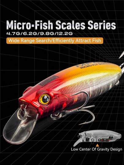  Kingdom MICRO FLY Fiskedrag 45mm/55mm/65mm 4,7g/6,2g/9,8g/12,2g Flytande/Sjunkande/Långsamt sjunkande hårt bete Baitsfishing Lure Wobblers