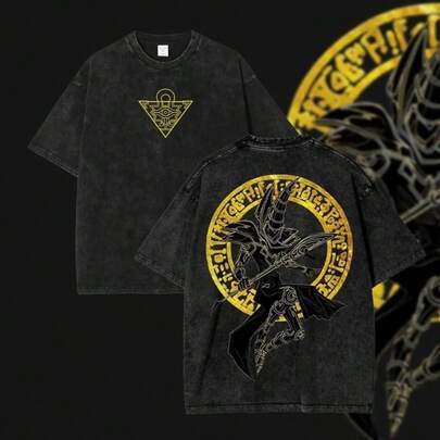 Camiseta Vintage Retro Heavy Edición Limitada Mago Oscuro  Anime Sobredimensionada Regalo Perfecto para Fans de Anime y Amantes de Manga