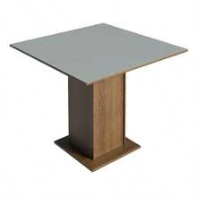 Juego de Comedor Mesa con Tablero de Madera 4 Sillas Livia Madesa - Marrón/Crema/Imperial - Negro - Ver 9