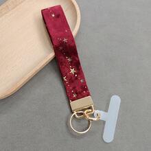 波西米亚风手工蕾丝刺绣花卉爱心钥匙扣挂绳，兼容 16/17 Pro Max及其他通用手机挂绳、腕带钥匙扣、印花爱心编织钥匙扣、女士汽车钥匙扣、女士包包挂件钥匙扣、高品质女士时尚钥匙扣通用钥匙扣 - 手腕繩 - 查看 15