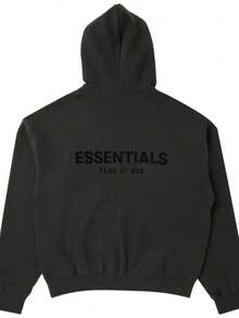 Fear Of God Essentials Pullover Hoodie (SS22) Unisex - 黑色 - 查看 2