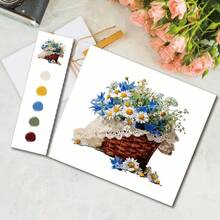 20页水彩画练习册，包含花卉图案和手绘线条，是送给艺术爱好者的最佳礼物 - 水彩花束膠裝 - 查看 3