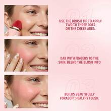 1pc Liquid Blush & Contour, Natural Makeup Effect, Easy To Apply, Matte Blush Liquid, Suitable For Daily, Festival, Party, Stage Makeup, Facial Cosmetics - 彩色 - 查看 8