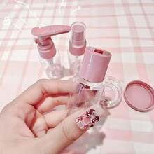 可重复灌装的旅行装洗发水、爽肤水、沐浴露、裸色旅行化妆品瓶 - 套裝 - 查看 5