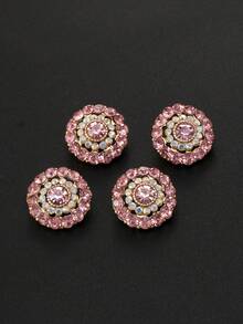 Bộ 4 nút kim loại đính đá rỗng nhiều lớp, thích hợp để trang trí áo khoác, áo len, vest, đồng phục, giày dép tự làm, mũ, hộp, trang sức, phụ kiện may vá. - nhiều màu - Xem 13