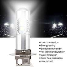 2 Pcs Car 50W 6000K‑6500K Conversion LED Headlight Fog Light Bulb (White Light) - A - View 4