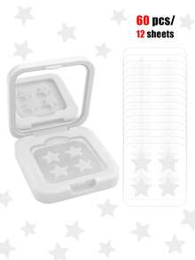 60pcs Star Face Stickers, Suitable For Daily Decoration, Events & Parties, Assorted Color Party Stickers, Face Decorative Stickers, With Mirror Storage Box, Daily Makeup Decoration Stickers, Women's Makeup, Portable, Cute Star Design, Loved By Young Women, Suitable For Travel, Gatherings, Parties, Makeup Tips, Perfect Photo Props, Party Decorations, Valentine's Day Gift, Y2K, Available In 1200/960/480/240/120/40pcs - Multicolor - View 14