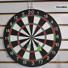 17-Inch Dart Board Set With 6 Darts, Durable EVA Material, Suitable Indoor/Outdoor Use, Family Gatherings & Casual Games - Black - View 5