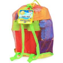 Click N' Play - Set de juguetes de playa Sand Castle Mold para niños, 13 piezas,40992156 - Azul Marino - Ver 1