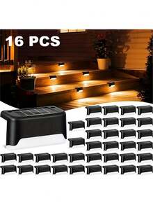 7-Character Solar Powered Pathway Lights | Warm White LED Lights Suitable For Yard, Road Decoration - Commercial Garden Landscape Decor - Seven-shaped - View 17