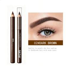 1pc Wooden Waterproof & Sweat-Resistant Multifunctional Eyeliner & Eyebrow Pencil - A - View 3