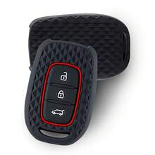 适用于雷诺Kwid、Traffic Symbol、达契亚Sandero、Logan、Duster（2016、2017、2018款）的3键遥控钥匙壳硅胶保护套 - black - 查看 4