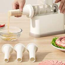 Manual Sausage Stuffing Machine With 3 Filling Nozzles Sausage Syringe Suitable For Family Gatherings And Barbecues - Multicolor - View 6