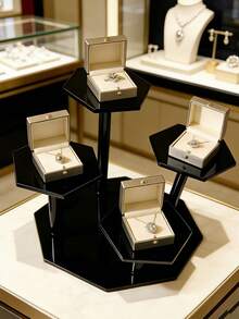 1pc 5-Tier Acrylic Rotating Display Stand, Transparent Round Jewelry/Collectibles Showcase, Multi-Purpose Perfume, Cupcake, Action Figure Display Rack - Multicolor - View 21