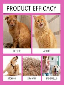 Pet Shampoo - Helps Relieve Skin Itchiness, Softens And Detangles Pet Fur. It Can Clean Pet Hair, Relieve Dry Hair, Deeply Clean Dirt And Grease, And Give Pets Fragrant And Glossy Fur. - 100ml - View 10