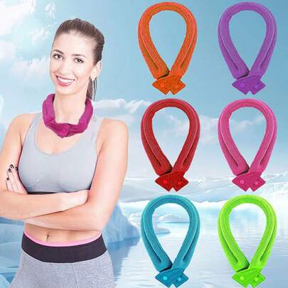 1条装降温毛巾，带按扣，为运动健身和户外活动提供即时舒缓，速干轻便透气面料，是健身房、瑜伽、跑步和旅行的理想之选。