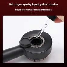 Electric Scalp Massage Comb, 630nm Red Light Hair Care Comb, Three Modes Available, 6ML Large-Capacity Liquid Guide Tank, Type-C Charging - Gray-1pc - View 6