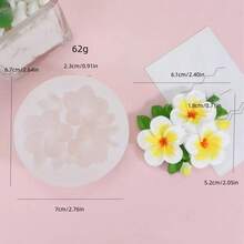 1个雏菊蜡烛硅胶模具，DIY水仙花、牵牛花蜡烛硅胶模具 - A-白色 - 查看 10