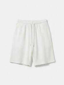 Quần short nam GRDR mùa hè mới, kiểu dáng giản dị, màu trơn, tối giản, thích hợp cho hoạt động ngoài trời. - trắng - Xem 5