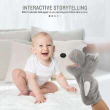 3 Títeres de Mano para Niños, Conjunto de Muñecas para Niños, Peluches de Alta Calidad, para Aliviar la Ansiedad, Contar Cuentos, Preescolar y Juegos de rol, Regalo de Cumpleaños y Navidad (C),40984275 - Negro - Ver 2