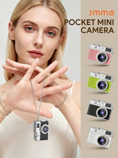 JMMO Cámara en miniatura para llavero, cámara digital portátil 1080P para fotografía, grabadora de video de bolsillo para grabar viajes, regalos de cumpleaños y Navidad, accesorios de moda