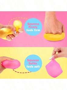 1pc/3pcs Ice Cube Shaped Stress Relief Squeeze Toy| Adult Sensory Fidget Toy For Relaxation, Ideal Birthday & Christmas Gift - 1 sản phẩm ngẫu nhiên - Xem 5