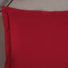 Set Of 2 Quilted Pillowcases - 紅色 - 查看 2