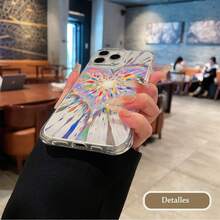 Estilo elegante y protección integral + Funda de teléfono transparente 3D y Anti-Caída Patrón Explosión Colorida Estilo Artístico a prueba de caídas de lujo con textura grabada de leopardo + antideslizante y resistente a rayones + uso diario/cafetería/ocio + jóvenes y profesionales modernos,compatible con SamsungA56 5G/A55/S25 Ultra/13/15/11/ 17/17ProMax/16ProMax/15/14Pro/12/ 16 Plus,,Es un gran regalo para familiares, amigos, novios, novias - Transparente - Ver 8