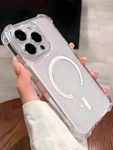 Latest 2026 Clear Magnetic IPhone17promax/17pro/17air/17/16promax/16pro/16plus/16e/16/15promax/15pro/15plus/15/14promax/14pro/14plus/14/13promax/13/13pro/13mini/12promax/12/12pro/12mini/11/11pro/11promax/Xs/X/Xr/Xsmax/7plus/8plus/7g/8g Case With 4-Corner Shockproof - Perfect Romantic Gift For Girlfriend, MagSafeCompatible - style1(1pc) - 查看 2