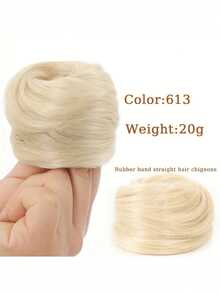 3-Inch Artificial Hair Bun Elastic Rubber Band Fake Hair Bun Camped On The Hair Tail To Extend The Hair Bun Hair Piece Ponytail Suitable For Women - Multicolor - View 20