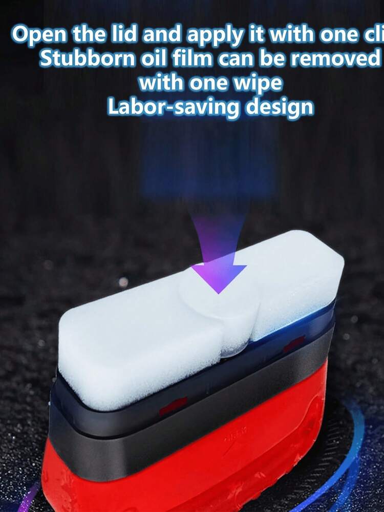 Car Glass Cleaner - Household Cleaning, Can Clean Car Glass, Christmas, Cleaning Supplies, Christmas Gift, Household Glass Cleaner. 1. Cleans Impurities And Dust On The Car Glass Surface; 2. Open The Cap, Evenly Apply With A Cleaning Brush On The Car Glass; 3. Finally, Rinse With Clean Water. - Multicolor - View 4