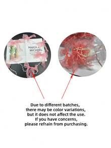 1件珍珠蝴蝶结丝带花环，粉色珍珠丝带花环，透明蝴蝶结悬挂装饰，适用于春季、婚礼、婴儿派对、壁炉、浪漫家居装饰、房间装饰、花园装饰、婚礼装饰、家居装饰、节日派对丝带、生日派对、秋冬季装饰 - 彩色 - 查看 10