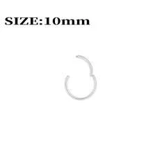 金鼻环 - 超细18号（6mm/8mm/10mm/12mm）鼻环 - 女士小巧18K镀金鼻部穿孔饰品 - 手工鼻环 - 可直接作为礼物赠送，适用于鼻孔、鼻中隔、耳软骨、耳廓、耳屏、耳廓、唇部、耳垂等部位的穿孔，316L不锈钢铰链式无缝耳环 - 彩色 - 查看 10