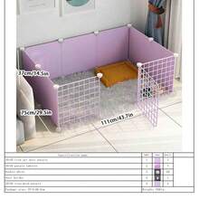 Adjustable Pet Fence, Indoor Isolation Gate, Dog Cage, Small Dog Iron Railing, Free Combination Pet Fence - Multicolor - View 17