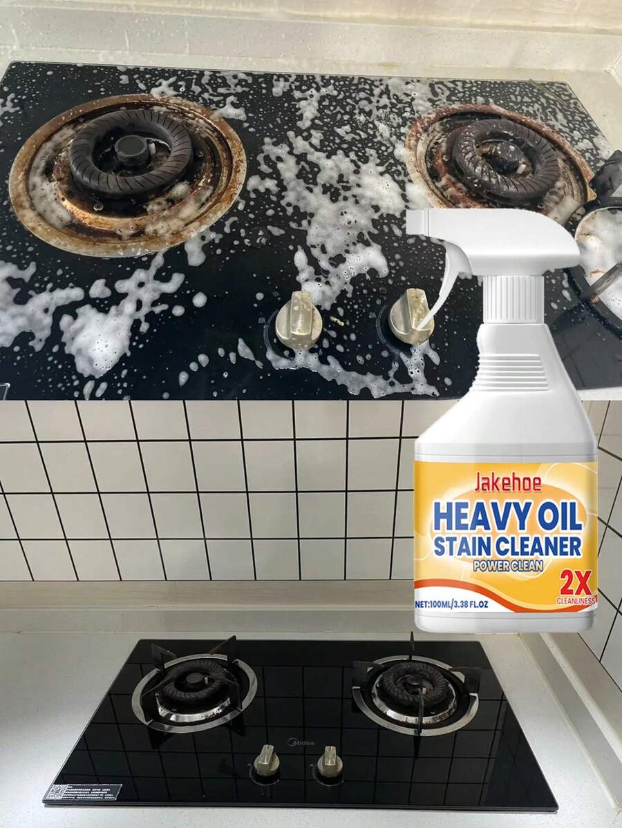 JAYSUING Kitchen Degreasing Cleaning Spray, Suitable For Removing Dirt, Grease And Limescale. Ideal For Cleaning Exhaust Hoods, Stoves And Kitchen Utensils. Also A Great Holiday Or New Year Gift For Family And Friends (New Or Old Version Randomly Shipped)